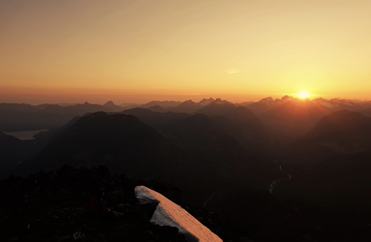 Mountain sunset